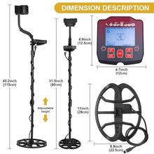 FENOKD Metal Detector, High Sensitivity Metal Detector Waterproof Metales ing Search Underground Gold for Treasure Adjustable for Beginners