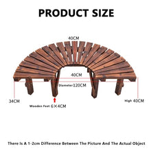 BXKCFYBSQ Outdoor Half Round Bench,Garden Balcony Flower Stand,Decorative Curved Bench Seating Chair,Free Combination of Shapes,for Parks Yards Patios