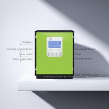 MPPT Solar Charge Controller 40A 60A 80A 120A 12V24V36V48V Auto, Solar Battery Panel Regulator , Max 170v PV Input, fit for Sealed, Gel, Flooded, and Lithium Batteries 570W-6800W (120A)