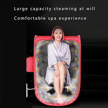 Infrared Sauna Portable Sauna Remote Control Temperature Used for Detoxification and Beauty Increase Blood Circulation (red)