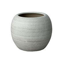 Planting Pot Ceramic Flower Pot Plant Container Oversized Spherical Floor Planter Mall Decoration Courtyard Large Green Flower Pot Indoor Plant Pot (Color : L)