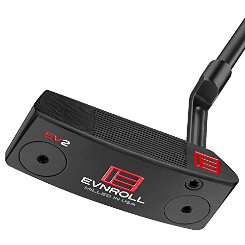 Evnroll 2023 EV2 MidBlade Putter RH Black Silver