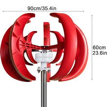 Lantern Wind Turbine Generator for Marine Boat 100W 300W 500W, 12V 24V 48V Windmill with Controller, 5 Nylon Blades, 2m/s Start Speed, Reliable Off-Grid Energy Kit(12V,300W)