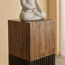 bonsai pot stand Floor Standing Corner Wooden Decorative Base(Large)