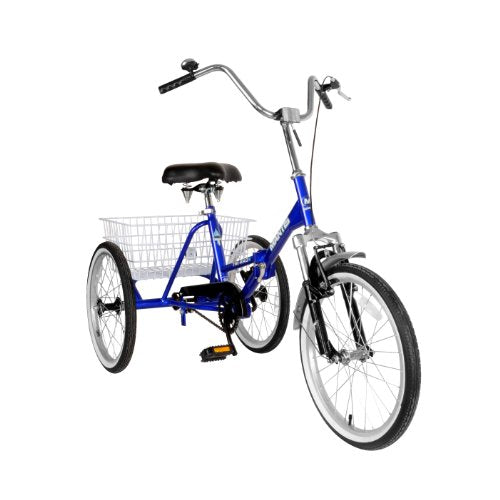 Mantis Tri-Rad Folding Adult Tricycle Blue
