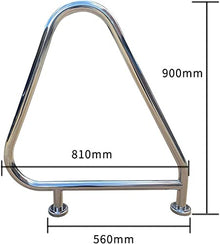 Pool Handrail Handle Grab Rails Swimming Pool Rail Pool Railing Premium Stainless Steel Pool Hand Rail for Inground Swimming Pool,Pool Handrail with Flange Quick Mount Base