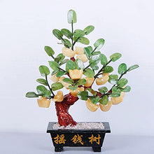 Natural Topaz Trees Gemstone Crystal Bonsai Fortune Money Tree for Good Luck Wealth and Prosperity-Home Office Decor Spiritual Gift (18 Ingot) House Plant
