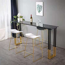 QTBH Bar Table Console Table Outdoor Balcony Bar Table by The Wall Wrought Iron Bar Outdoor Bar by The Window, Not Included Chairs Table Console (Color : 160x40x105)
