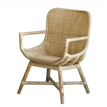 Apk i bc Handwoven Rattan Chair,Chinese Style Rattan Chair,Easy to Assemble, Supports 330 Lbs, Suitable for Cafes.(Natural,60 * 60 * 84CM)