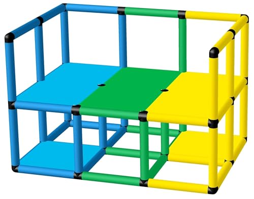 Funphix Outer Railing Swimming Pool Platform for Toddlers and Kids – Learn to Swim Outdoor Playset – Multi-Level Toddler Swim Platform for Swim School, Backyard Pool – Colorful Kids Pool Equipment