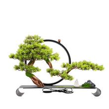 YXIANG56Q Fake Plants Artificial Bonsai Tree Plants Decoration Chinese Style Fake Plants Living Room Porch Soft Decoration Bonsai Tree