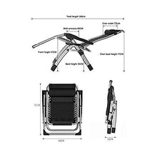 IIPOSAQQ Zero Chair Patio Lounge Chair Portable Outdoor Folding Chair Adjustable Sun Lounger Reliner Chair for Backyard Deck Poolside Beach (Color : A)