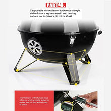 Outdoor Charcoal Barbecue Stove,Large Round Thickened Charcoal Barbecue Rack Full Set,for BBQ Patio Backyard Picnic