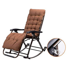 LHDDAGQAX Zero Gravity Chair Rocking Chair Outdoor Garden Relax Comfortable for Adults | Folding Sun Lounger Chair Deck Chair Recliner Chair with Cushion Patio Porch Garden Lawn Camping Chaise Lounge
