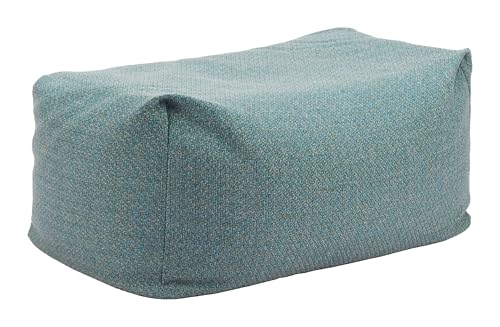 Zuo Aroz Ottoman Green, Green Ottoman, Modern Style, Removable and Washable Cushion Cover, 100% Polypropylene, Outdoor Living, 33.5" W x 22.8" D x 12.2" H, Non-Stackable