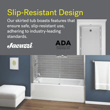 Jacuzzi SIGNATURE Acrylic Low-Profile Heated Soak & Jet Massage Bathtub White