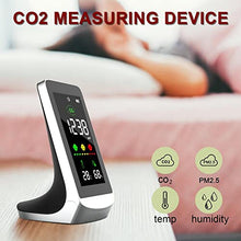 ASWRTYJO 3in1 Smart CO2 Digital Meter Indoor Temperature Humidity Sensor Tester Air Quality Monitor Carbon Dioxide Detector CO2 Analyzer