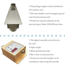 IntXanth 110V Mini Electromagnetic Vibrating Feeder 1T/h Vibrating Shaking Feeding Machine with Controller GZV-3F 20W 3000rpm for Powder and Granular Materials