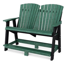Wildridge Heritage Double High Adirondack Chair Turf Green/Black