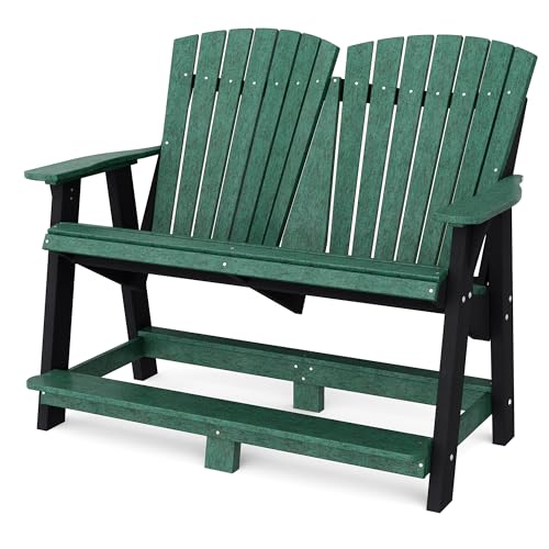 Wildridge Heritage Double High Adirondack Chair Turf Green/Black