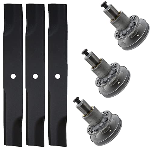 Exmark Solid Blade Spindle Kit Lazer Z AS AC Turf Tracer Ranger FMD524 103-8075 103-1578-S 52 Inch