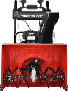 PowerSmart 26-Inch Self-Propelled Gas Snow Blower, Powered by B&S 208cc Engine, Electric Start, 13-Inch Snow Tires, Handle Warmer, Two-Stage Snow Blowers with LED Lights