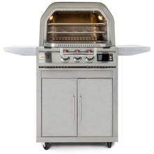 Blaze 26-Inch Freestanding Natural Gas Outdoor Pizza Oven W/Rotisserie & Cart - BLZ-26-PZOVN-NG