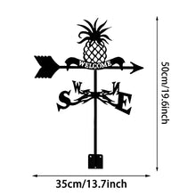Pineapple Metal Weathervane Stainless Steel Weather Vane with Roof Mount Roof Garden Decorations for Outdoor Farm Yard Garden Gazebo Wind Vane (Style 5) (Style 1)