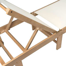 JONATHAN Y Trabuco 5-Position Adjustable 2-Pc Acacia Set, White/Teak