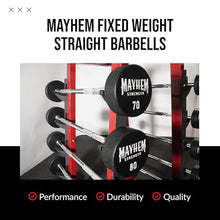 Mayhem Strength Fixed Straight Weight Barbell Set - Strength Training Equipment
