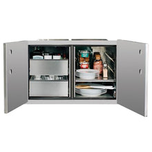 TrueFlame 36-Inch 2-Drawer Dry Storage Pantry & Enclosed Cabinet Combo