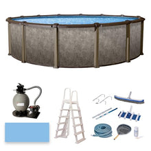Blue Wave Riviera Above Ground Swimming Pool Package Browns