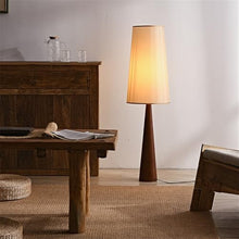LICONG-2019 Vertical Lamps Floor Lamp Living Room Study Wooden Retro Bedroom Tea Room Bedside Standing Table Lamp
