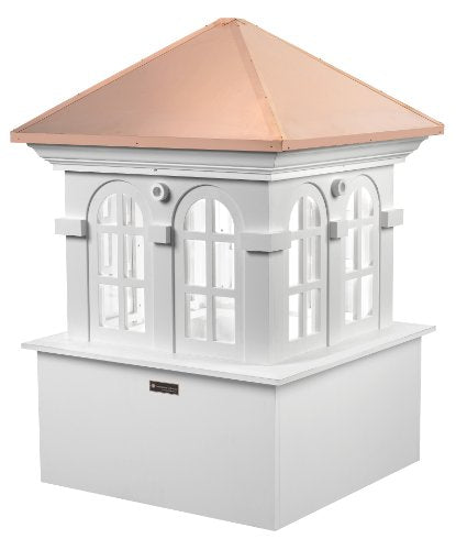 Good Directions Smithsonian Chesapeake Vinyl Cupola with Copper Roof White 48" x 70