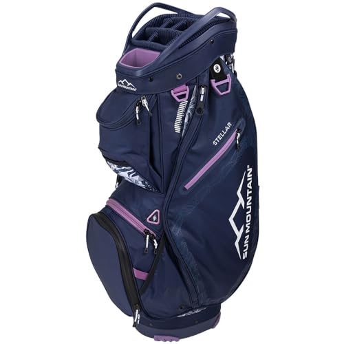 Sun Mountain 2024 Women's Stellar Golf Cart Bag Navy Tropic-Navy-Violet