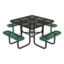 Norwood Commercial Furniture Open Air Series Heavy Duty Portable Square Surface Mount, 46-Inch Outdoor Picnic Table