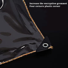 QWEASDF Clear Waterproof Cover Tarp, Dustproof PVC Tarps with Grommets, 0.35mm, Anti-Tear, Wind-Proof, for Garden Furniture Cars Open Balcony Greenhouse Plant Cover,3x10m/9.8x32.8ft