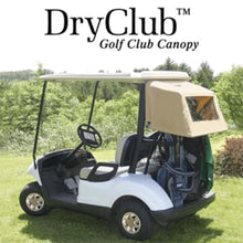 DOORWORKS GOLF CART ENCLOSURES Golf Cart Club Cover - DryClub Canopy in Sunbrella Black