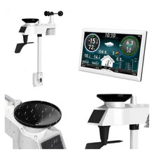 Rain Gauge Outdoor, 10.1 Inch TFT WiFi Weather Station WS1006-white