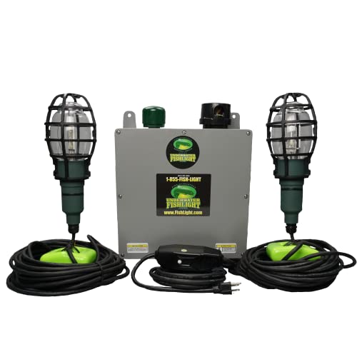Underwater FishLight Extra Bright 250W Double Light Natural Green