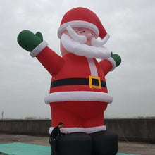 YBZCHLM Giant Christmas Inflatable Santa Claus with Gift Bag & LED Lights Red Model 2 25ft