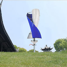 HUIZHITENGDA 4000W 10 Blade 110V/ 220V Vertical Wind Turbine Generator, Home Spiral Wind Power Turbine Generator for Home Or Camping(with Mppt Controller),12v