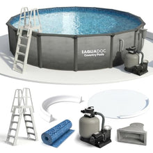 AquaDoc Coventry Round Steel Wall Above Ground Pool Kit 15' x 52"