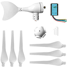 Wind Turbine Kit 400W 12V with 6 Blade, Wind Generator Kit with solar wind hybrid Charge Controller, Wind Power Generator for Marine, RV, Home, Windmill Generator Suit for Hybrid Solar Wind System
