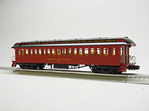 Generic Lionel Boston & Maine Railroad Wood Coach 2 Pack #2 O Gauge 2227100 Natural Color