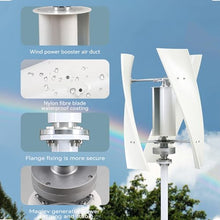 Vertical Helix Wind Power Turbine Generator Kit, 600W Portable Maglev Axis Wind Turbine Generator with Controller for Boats Cabins Mobile Homes,12V