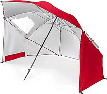 Garden Umbrellas Beach Umbrella Umbrella for Multiple Purposes Beach Patio Garden Outdoor with Fixing Tools Storage Bag One Umbrella(Color:Red;Size:2.4M), Red, 2.4M