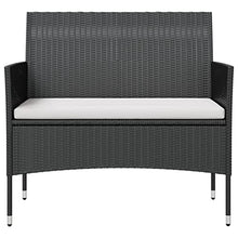 YUHI-HQYD 16 Piece Patio Lounge Set with Cushions,Backyard Decor,Backyard Sofa Suit,Outdoor Furniture,Outdoor Couch,Suitable for Balcony, Backyard, Patio, Garden, Poolside, Poly Rattan Black