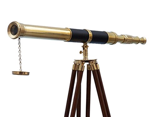 Handcrafted Nautical Decor Hampton Brass Admiral Telescope 60