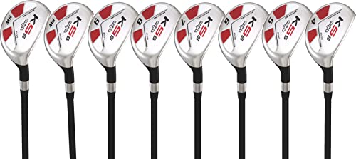 Majek Petite Senior Women's Golf Clubs Hybrid Set Black Crown & Red Accents